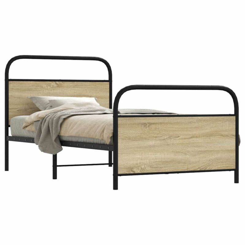 Łóżko metalowe WaszeMeble 90x190 cm brązowe WM-4100268 1 szt.