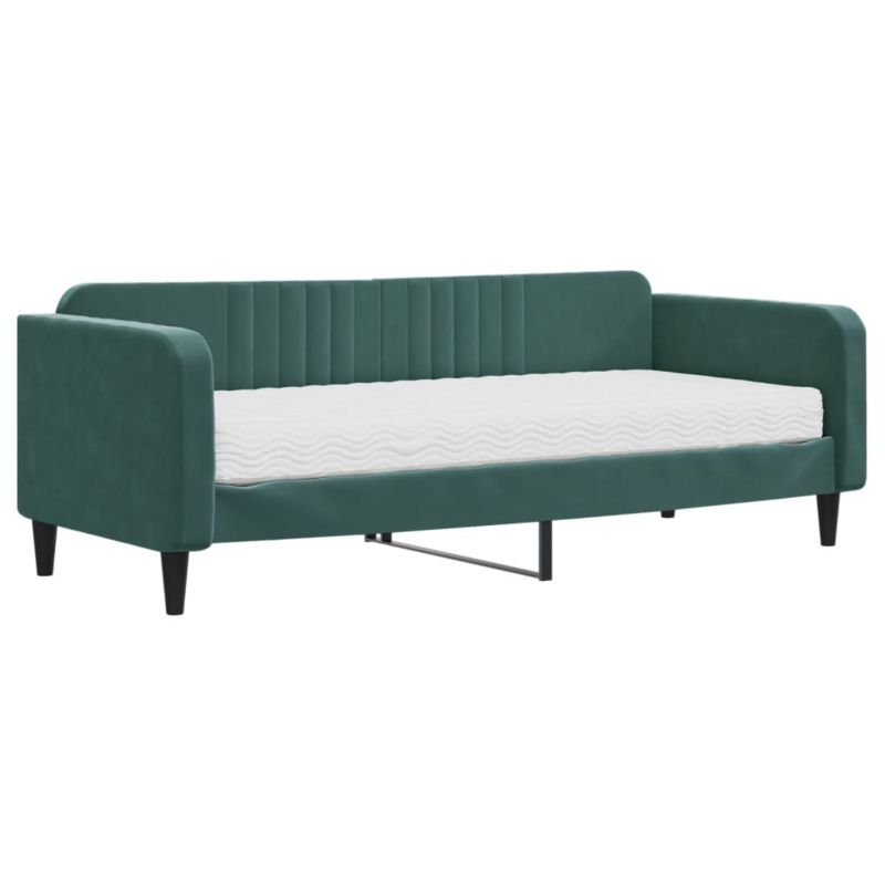 Sofa rozkładana WaszeMeble 90x200 cm Ciemnozielony aksamit WM-3197041 1 szt.