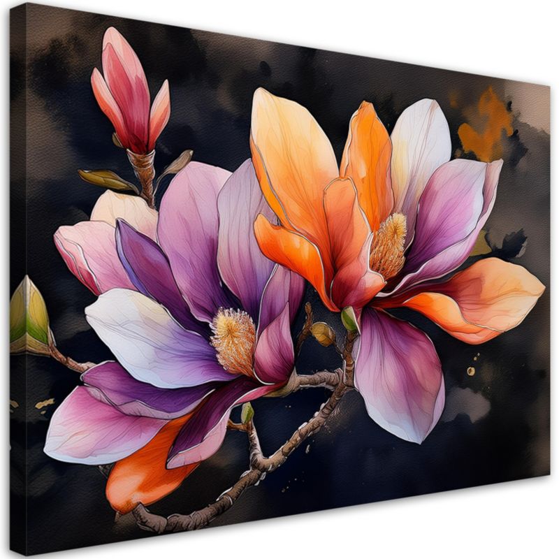 Obraz do salonu sypialni Feeby Magnolia Natura 90x60 cm 1szt