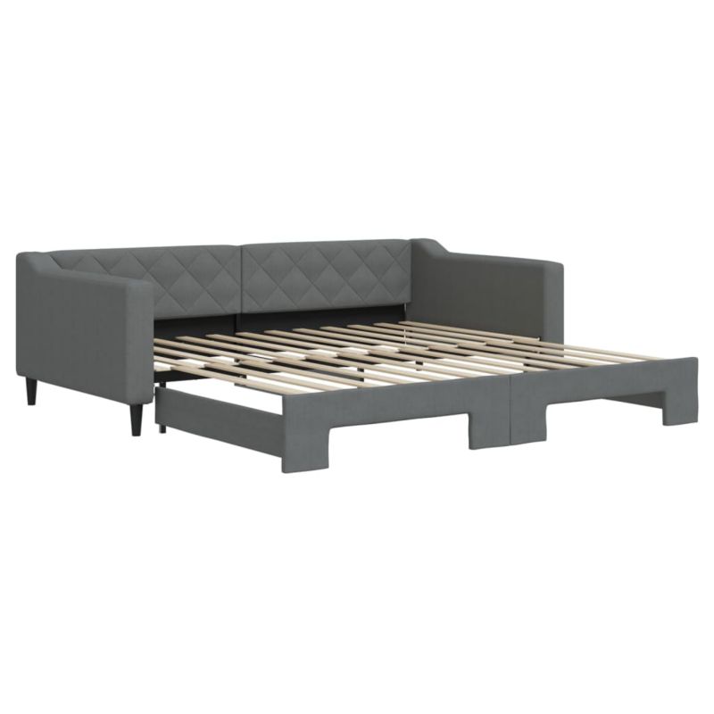 Sofa rozkładana WaszeMeble 100x200 cm Ciemnoszary tkanina WM-3197432 1 szt.