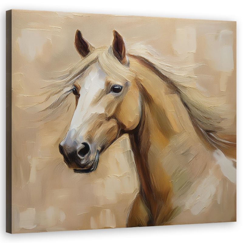 Obraz do salonu sypialni Feeby Zwierzęta Koń Vintage 60x60 cm 1szt