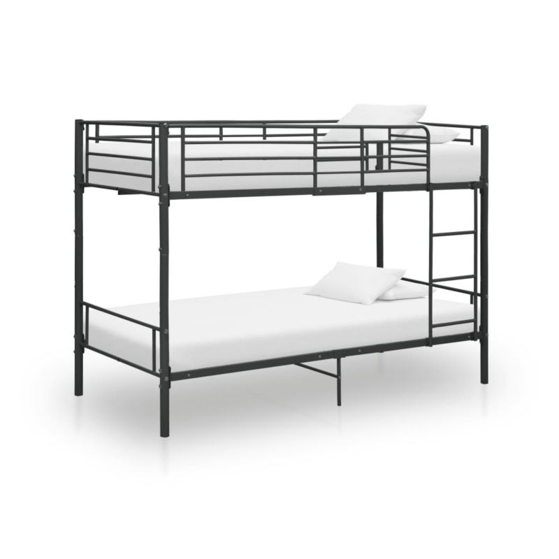 Łóżko piętrowe WaszeMeble 90x200 cm czarne WM-287910 1 szt.