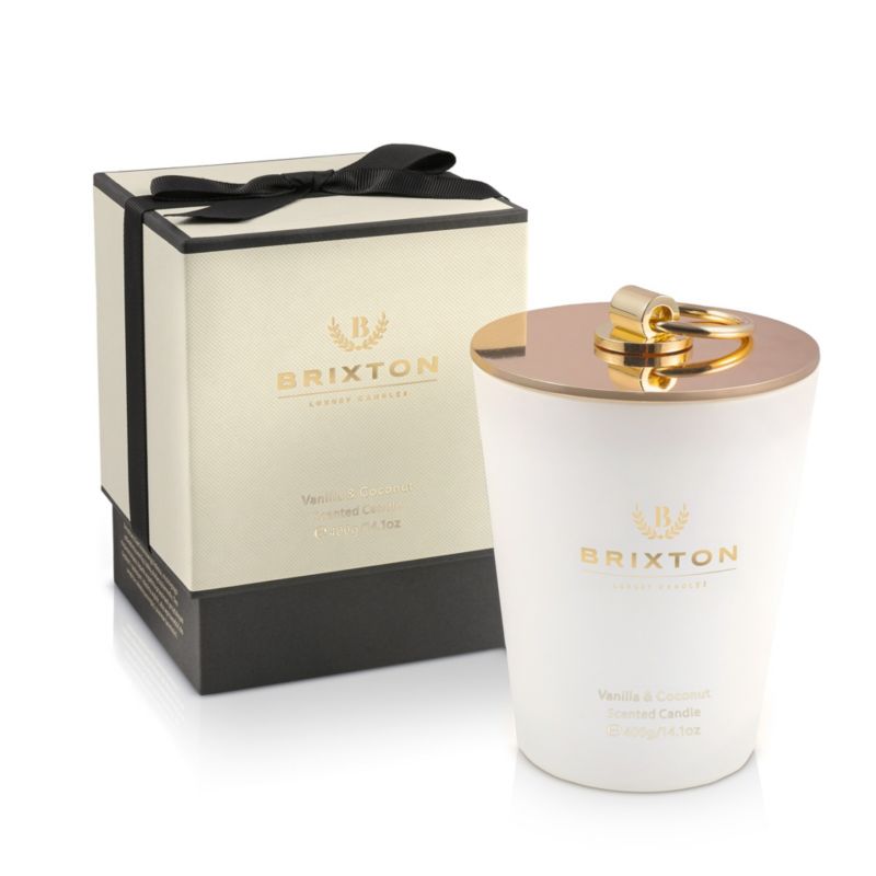 Świeca zapachowa w szkle BRIXTON 400g Vanilla & Coconut 1szt.