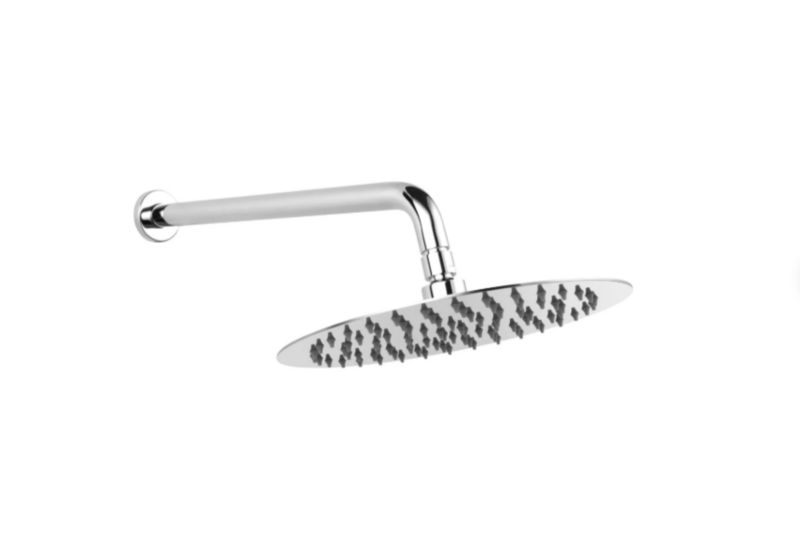 Deszczownica Ferro Slim 25cm, ramię prysznicowe, chrom, FerroEasyClean, 1 szt.