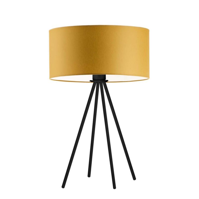 Lampka Nocna Volta Light Factory Solaris Abażur Musztardowy 1xE27 1szt.