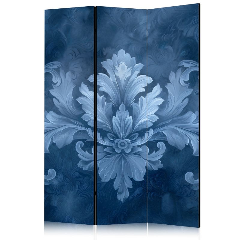 Parawan Muralo Akustyczny Ornament W Błękitnych Kolorach Abstrakcja 135x172 cm 1 szt.