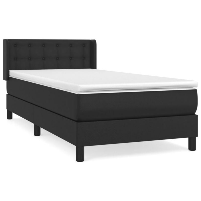 Łóżko kontynentalne WaszeMeble 90x200 cm czarne WM-3130757 1 szt.