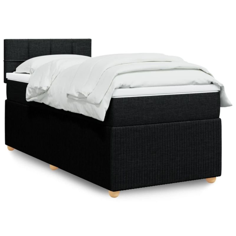 Łóżko kontynentalne WaszeMeble 90x200 cm czarne WM-3289641 1 szt.