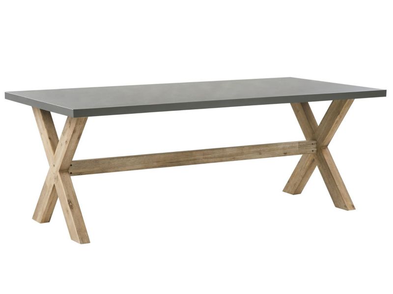 Stół ogrodowy Olbia 200 cm 100 cm Beton Szary 1 szt.