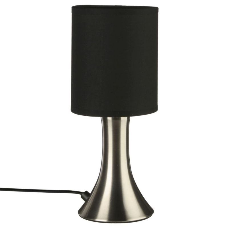 Dotykowa lampka nocna Toga Atmosphera czarna 28 cm 1 szt.