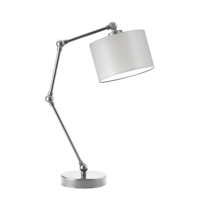Lampka Nocna Volta Light Factory Soul Abażur Srebrny/Jasny szary 1xE27 1szt.
