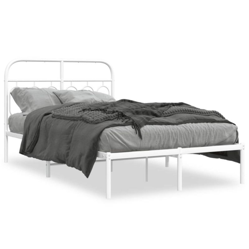 Łóżko metalowe WaszeMeble 120x200 cm biała WM-377164 1 szt.