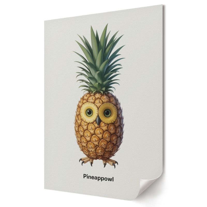 Plakat Wallfluent Format A1 Sowa-ananas Artysta G-moll 1 szt.