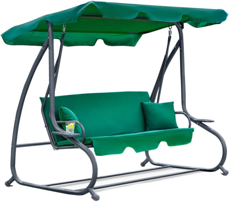 Huśtawka FUNFIT garden ogrodowa zielona 230 x 172 cm 1szt.