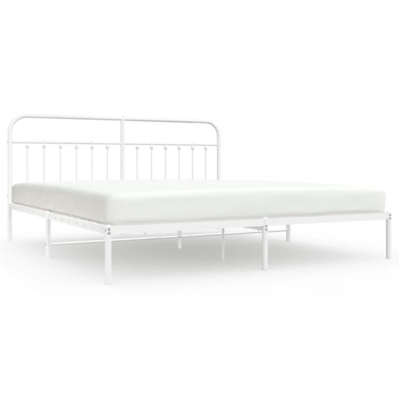Łóżko metalowe WaszeMeble 200x200 cm biała WM-352634 1 szt.