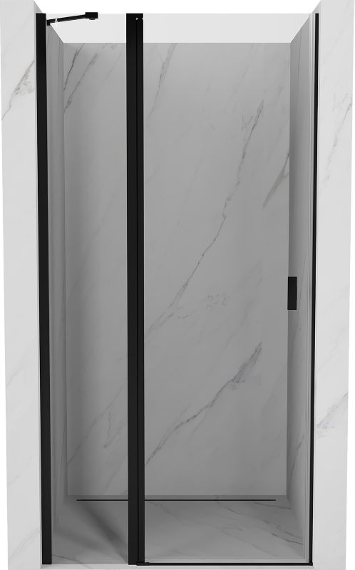 Drzwi prysznicowe uchylne Mexen Mist czarne 90x200 cm - 8A4-090-000-70-00 1 szt.