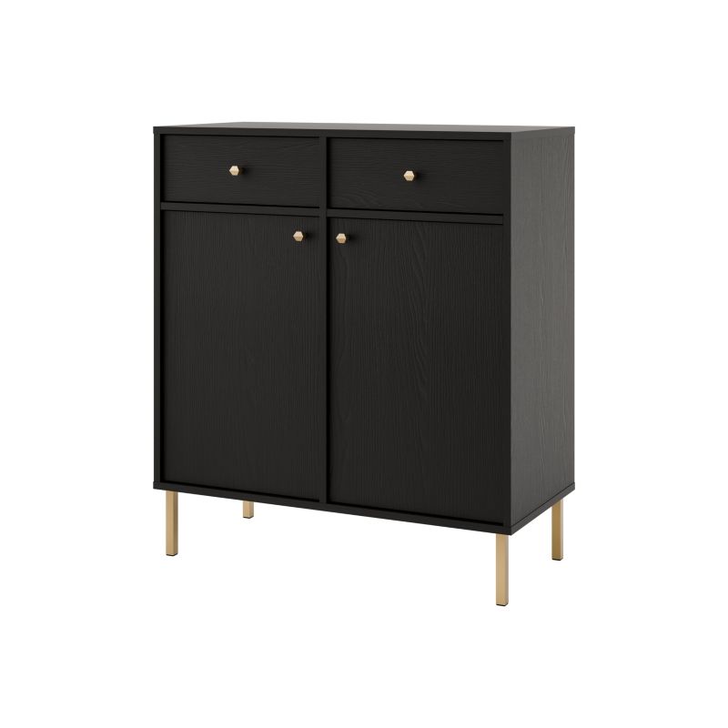 Komoda z szufladami Bonni Sakai 2 2F 2S T826 Czarny 1 szt.