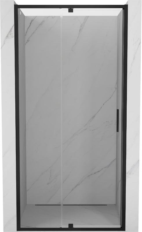 Drzwi prysznicowe uchylne Mexen Exo czarne 125x200 cm 1 szt.