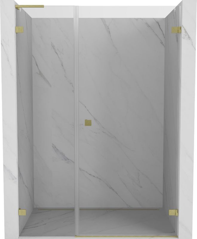 Drzwi prysznicowe uchylne Mexen Lunar-B L złote 130x200 cm 832SL-130-050-55-00-P 1 szt.