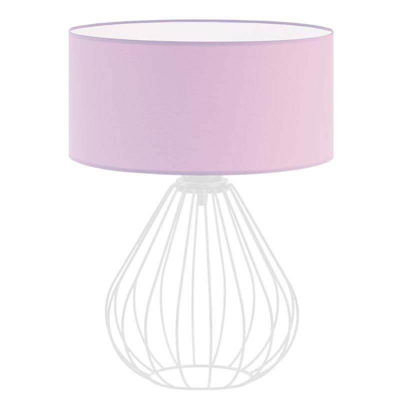 Lampka Nocna Volta Light Factory Konwalia Abażur Jasny fioletowy 1xE27 1szt.