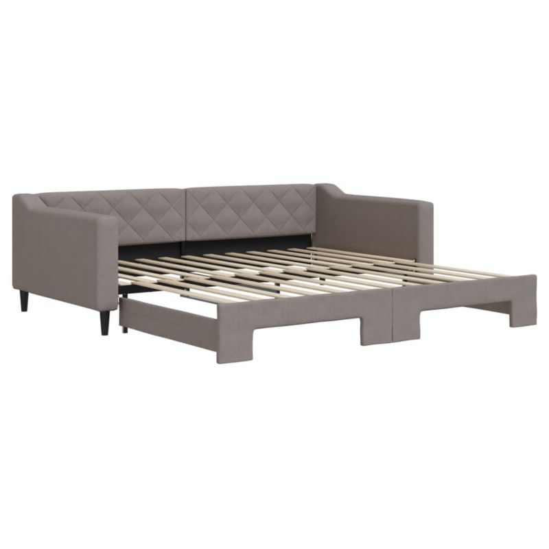 Sofa rozkładana WaszeMeble 100x200 cm Taupe tkanina WM-3197434 1 szt.