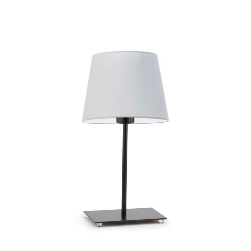 Lampka Nocna Volta Light Factory Moto Abażur Jasny szary Stożek 1xE27 1szt.