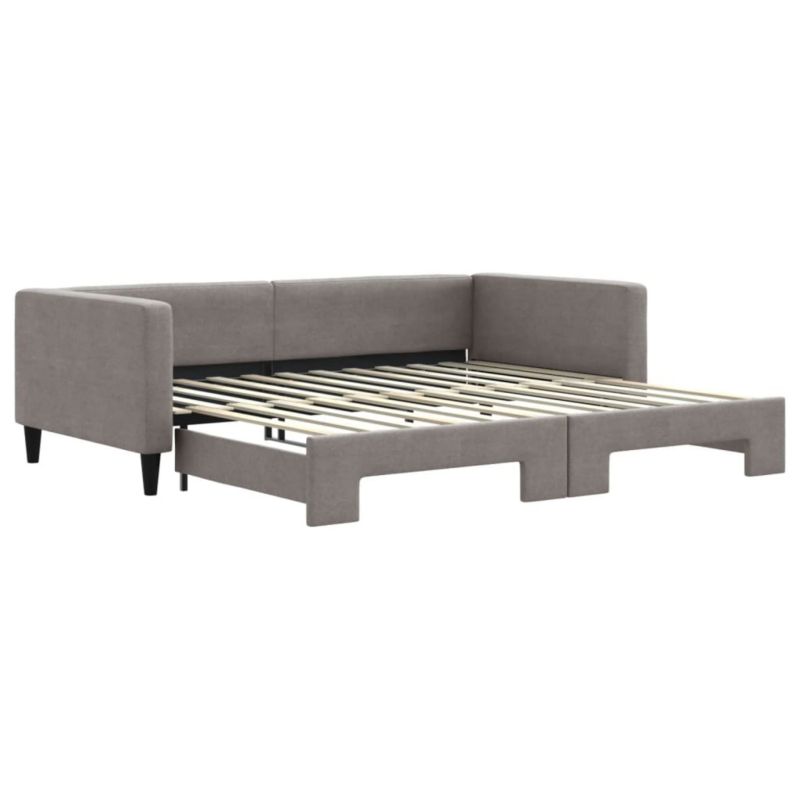 Sofa rozkładana WaszeMeble 100x200 cm Taupe tkanina WM-3196586 1 szt.