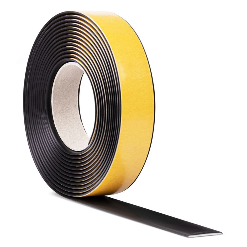 Listwa progowa PVC 50 mm QUEST, samoprzylepna listwa przejściowa- 5 m, czarna, 1 szt.