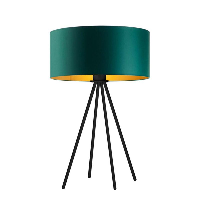 Lampka Nocna Volta Light Factory Solaris Abażur Butelkowa zieleń ze złotem 1xE27 1szt.