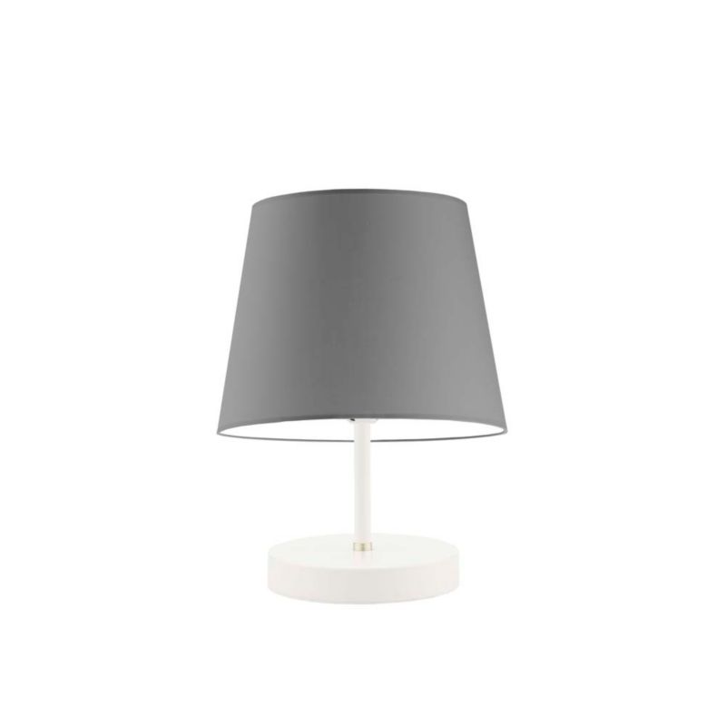 Lampka Nocna Volta Light Factory Picolo Abażur Biały/Szary Stożek 1xE27 1szt.