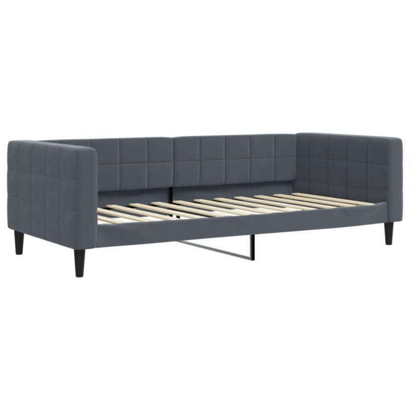 Sofa rozkładana WaszeMeble 90x200 cm Ciemnoszary aksamit WM-354009 1 szt.