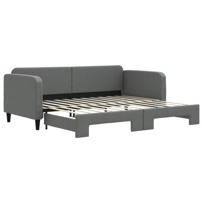 Sofa rozkładana WaszeMeble 90x200 cm Ciemnoszary tkanina WM-3196817 1 szt.