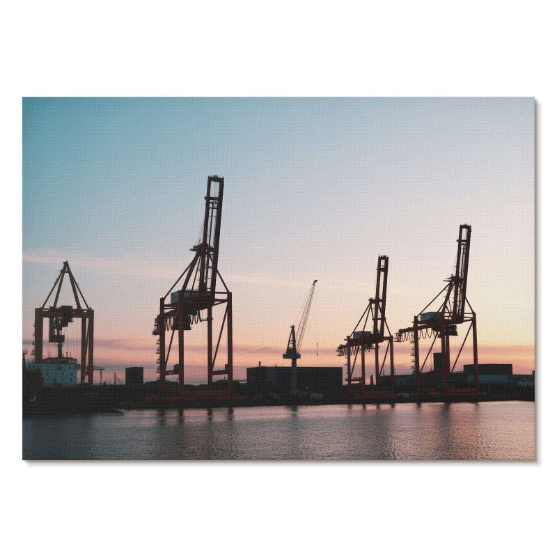 Obraz Plakat Canvas Tulup 42x29,7 cm (A3) Port industrialny Do biura, salonu, 1 szt.