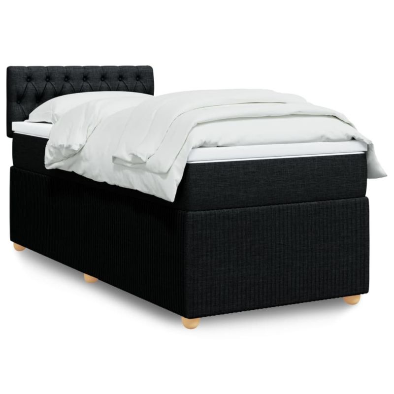Łóżko kontynentalne WaszeMeble 90x200 cm czarne WM-3287348 1 szt.