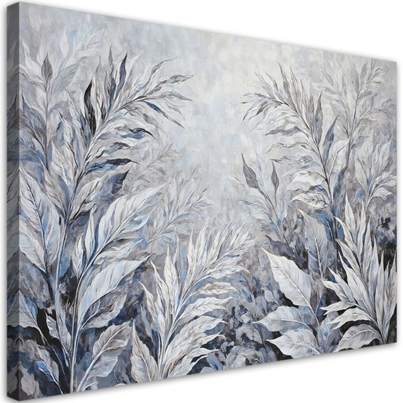 Obraz do salonu sypialni Feeby Liście Abstrakcja Botanika 90x60cm 1szt