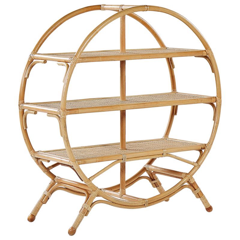 Regał 3 półki Tuvalu ii Rattan 109 cm Naturalny 1 szt.