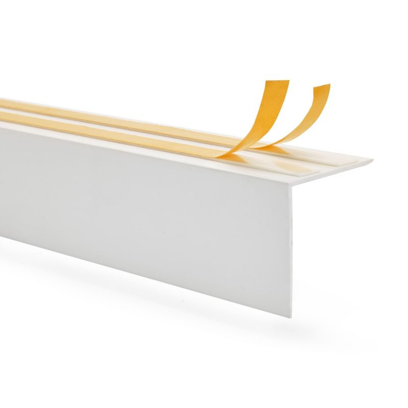 Listwa karniszowa PCV 50x20 mm QUEST, samoprzylepna maskownica karnisza - 200 cm, biała, 1 szt.