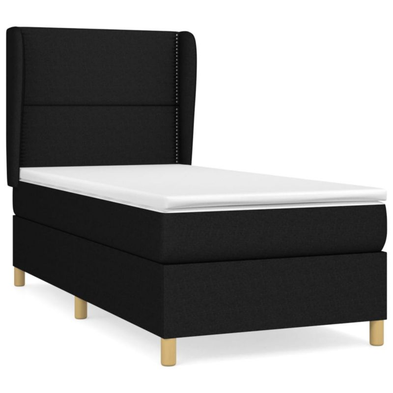 Łóżko kontynentalne WaszeMeble 90x200 cm czarne WM-3128415 1 szt.