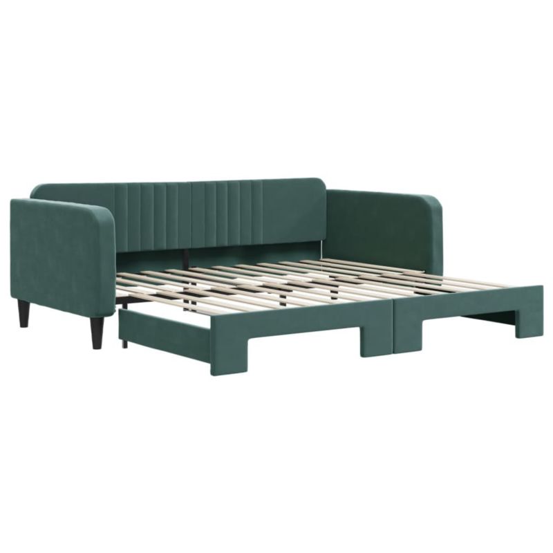 Sofa rozkładana WaszeMeble 100x200 cm Ciemnozielony aksamit WM-3197072 1 szt.