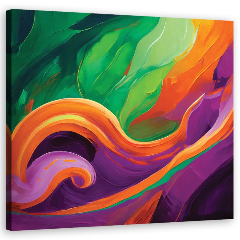 Obraz do salonu Feeby Kolorowa Abstrakcja 60x60cm 1szt