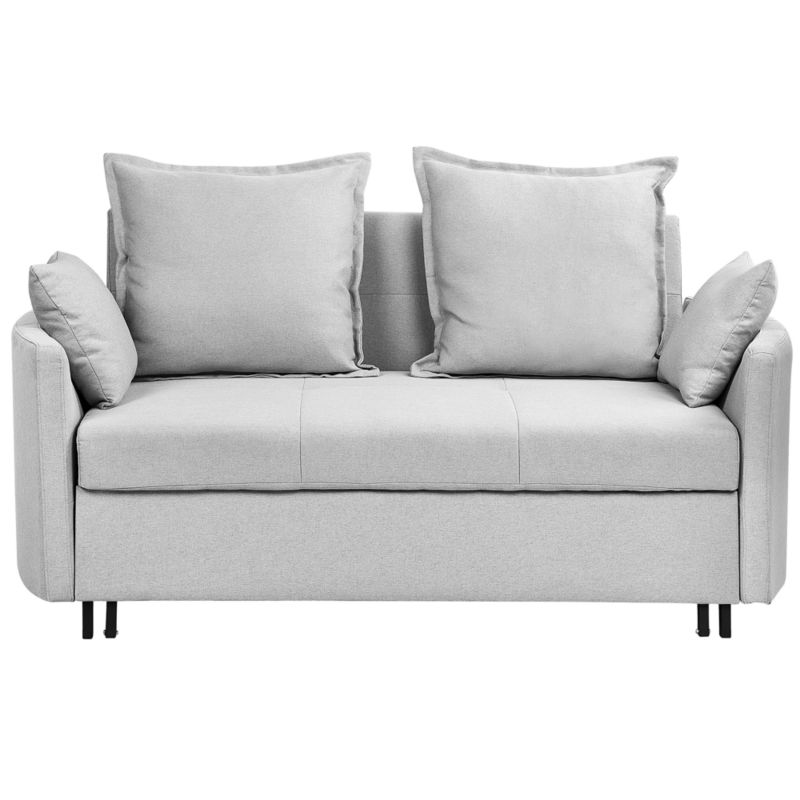 Sofa rozkładana dla 2 osób Hovin Jasnoszary 1 szt.