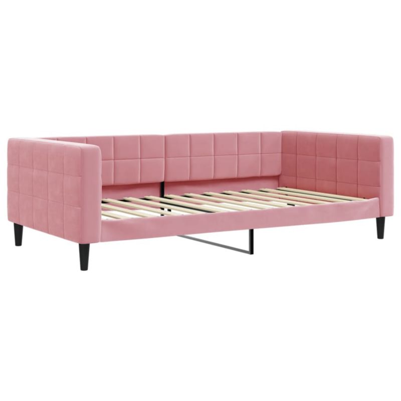 Sofa rozkładana WaszeMeble 100x200 cm Różowy aksamit WM-354018 1 szt.