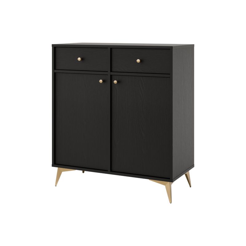 Komoda z szufladami Bonni Sakai 1 2F 2S T826 Czarny 1 szt.