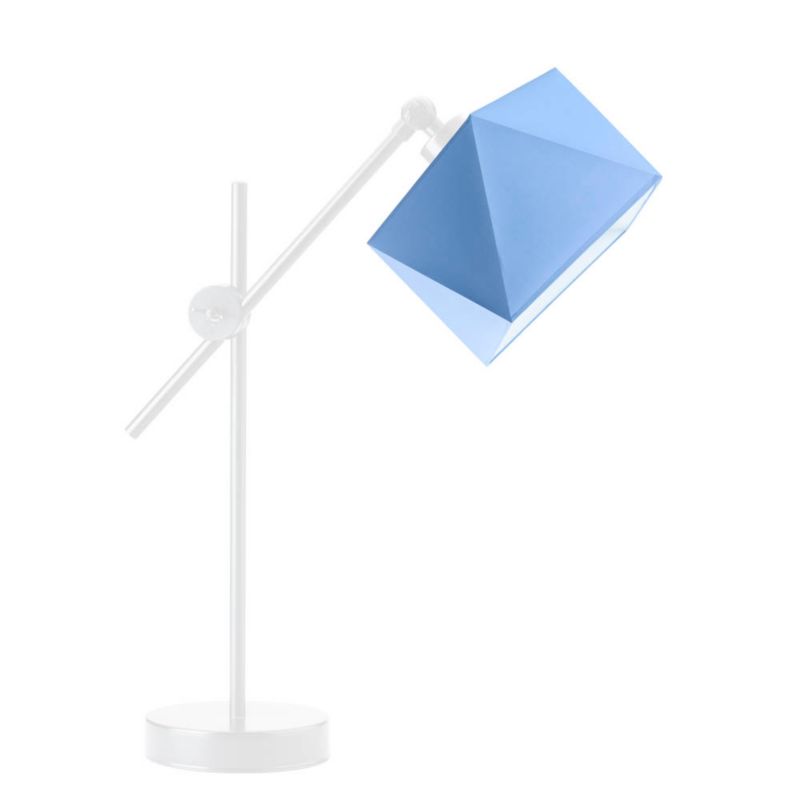 Lampka Nocna Volta Light Factory Modern Abażur Niebieski 1xE27 1szt.