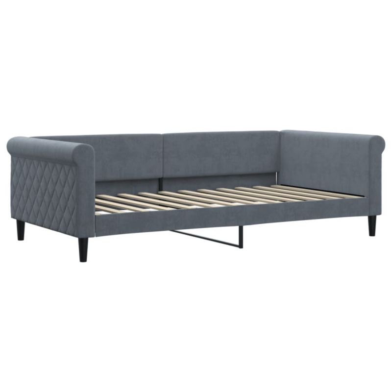 Sofa rozkładana WaszeMeble 100x200 cm Ciemnoszary aksamit WM-354252 1 szt.