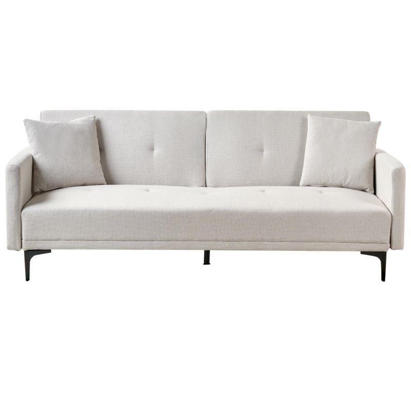 Sofa rozkładana dla 3 osób Lucan Jasnobeżowy 1 szt.