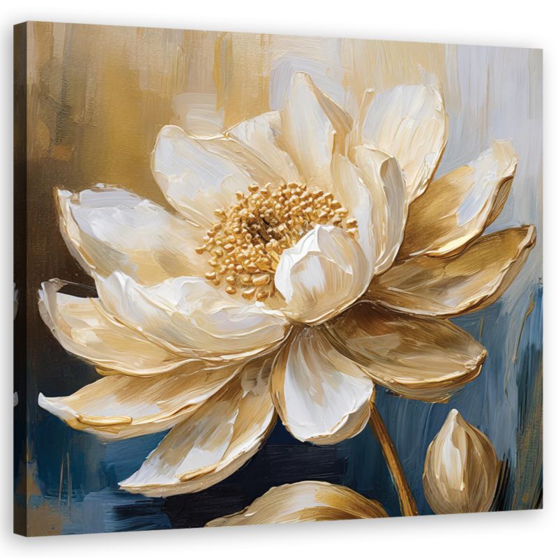 Obraz do salonu sypialni Feeby Kremowe Kwiaty piwonii 30x30cm 1szt