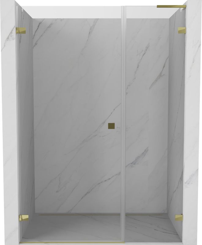 Drzwi prysznicowe uchylne Mexen Lunar-B L złote 150 cm 832SL-150-050-50-00-L 1 szt.