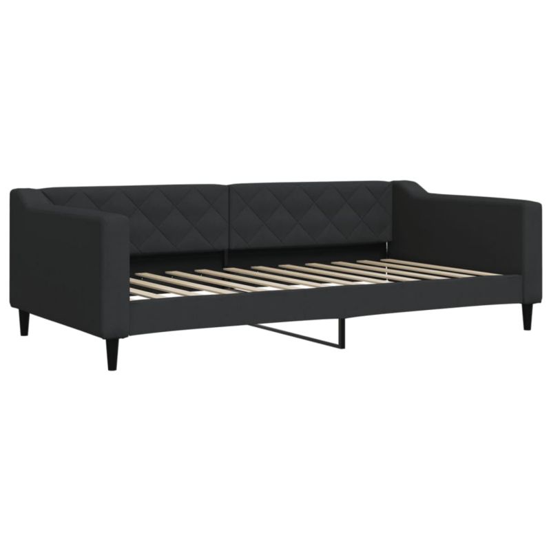 Sofa rozkładana WaszeMeble 100x200 cm Czarny tkanina WM-354168 1 szt.