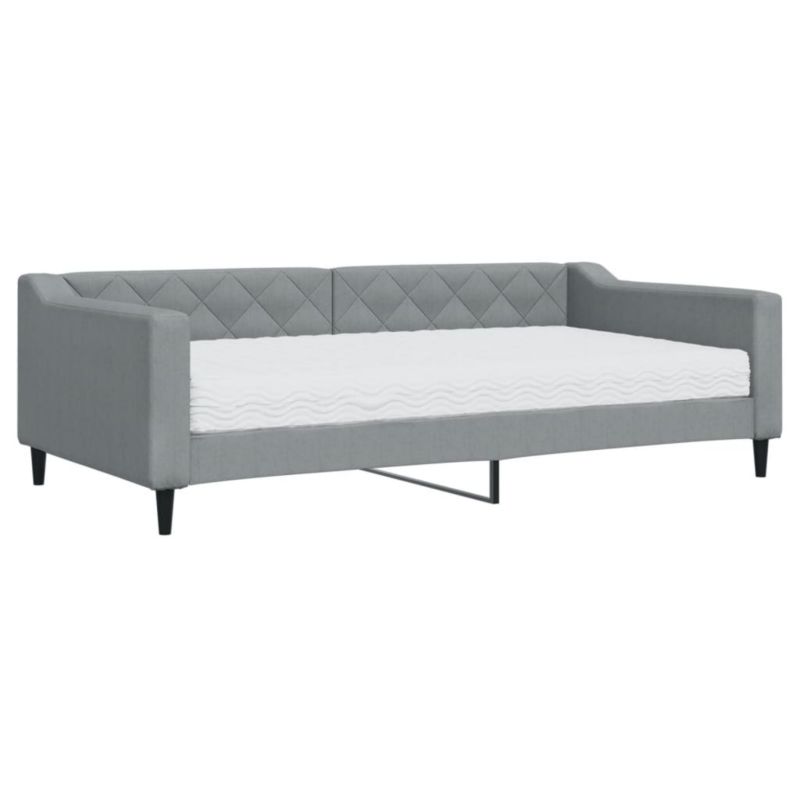 Sofa rozkładana WaszeMeble 100x200 cm Jasnoszary tkanina WM-3197413 1 szt.